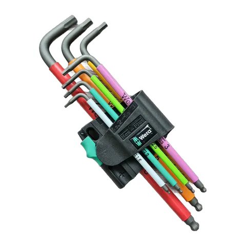 Bộ Lục Giác Wera 950/7 Mạ Đen Hệ Mét 7 Chi Tiết - Mã sản phẩm 022534