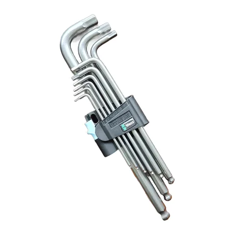 Bộ Lục Giác Wera 3950/9 073544 Gồm 9 Chi Tiết Thép Không Gỉ Thân Trơn
