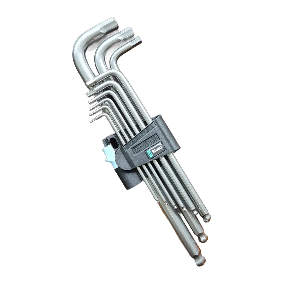 Bộ Lục Giác Wera 3950/9 073544 Gồm 9 Chi Tiết Thép Không Gỉ Thân Trơn