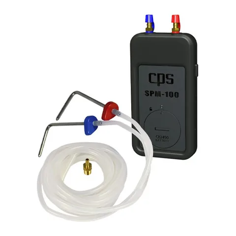 Bộ máy đo chênh áp không dây CPS SPM-K1 gồm máy đo áp suất tĩnh SPM-100 và bộ đầu đo PRB-KIT