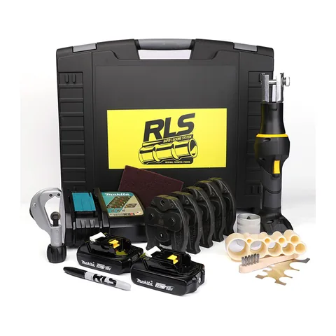 Bộ máy ép ống đồng lạnh Klauke 19kN kèm 5 ngàm RLS (1/4", 3/8", 5/8", 3/4", 7/8") và phụ kiện