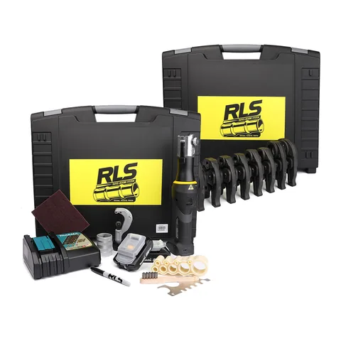 Bộ máy ép ống đồng lạnh Klauke RLS 19kN kèm 8 ngàm, cỡ 1/4" đến 1-3/8"
