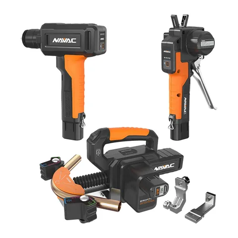 Bộ máy uốn, loe, nong ống đồng chạy pin NAVAC Ultimate gồm NTB7L2, NTE11L2, NEF6L2 và bộ uốn ngược