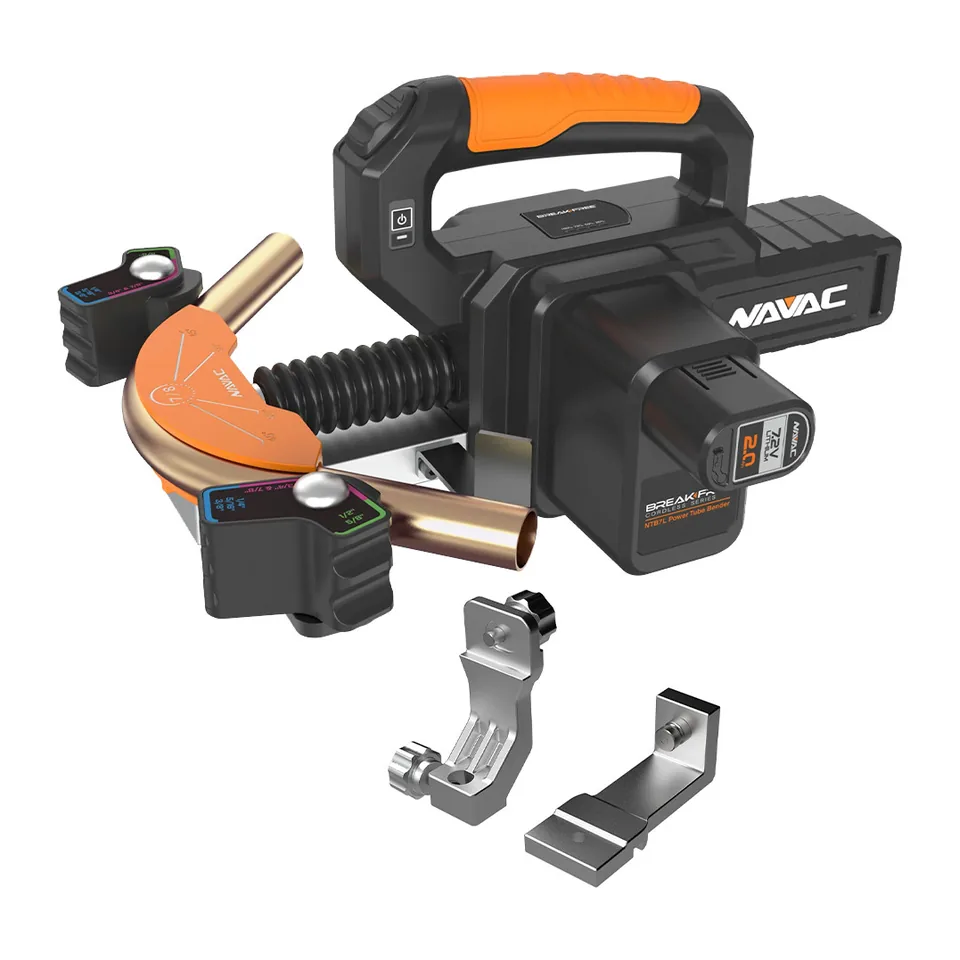 Bộ máy uốn ống đồng chạy pin NAVAC NTB7L2 BreakFree kèm bộ uốn ngược, ống tối đa 7/8"