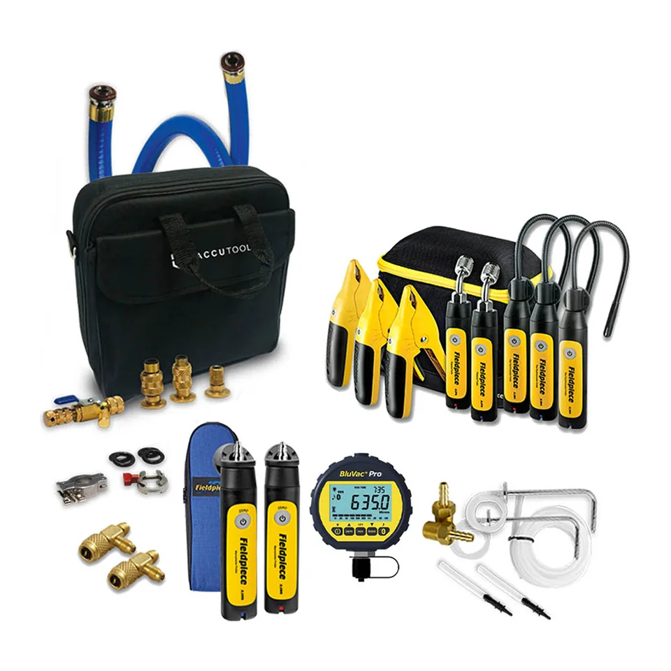 Bộ measureQuick đầy đủ gồm đầu đo thông minh, dây TruBlu và đồng hồ đo chân không
