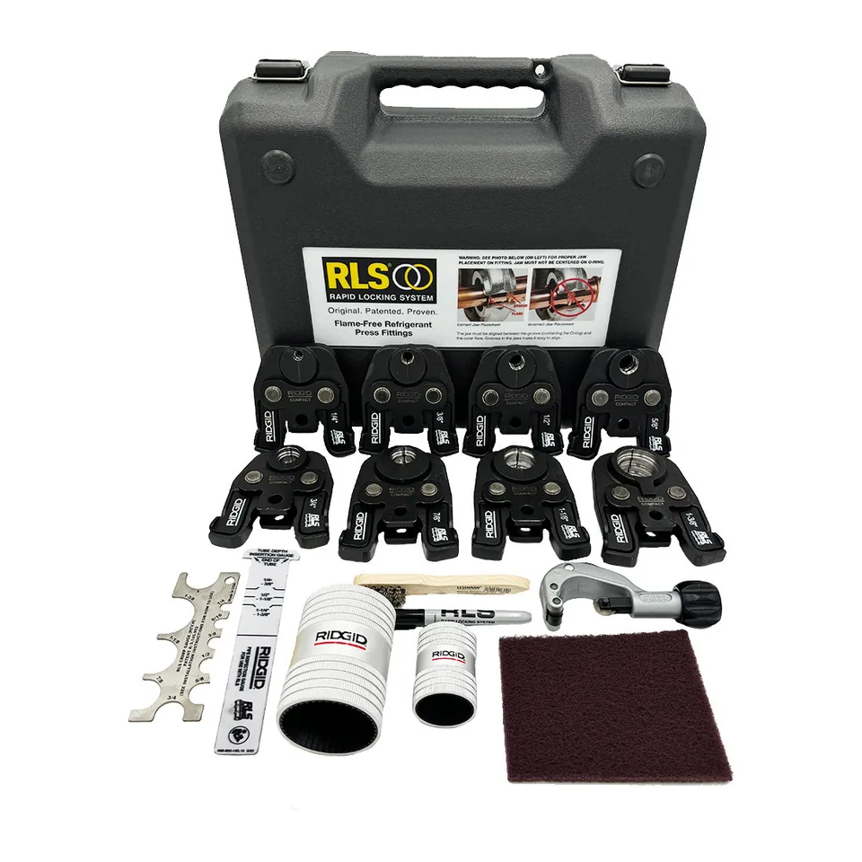 Bộ ngàm ép ống đồng RIDGID RLS 24kN 8 ngàm 1/4" đến 1-3/8" cho dân dụng (399032000801)