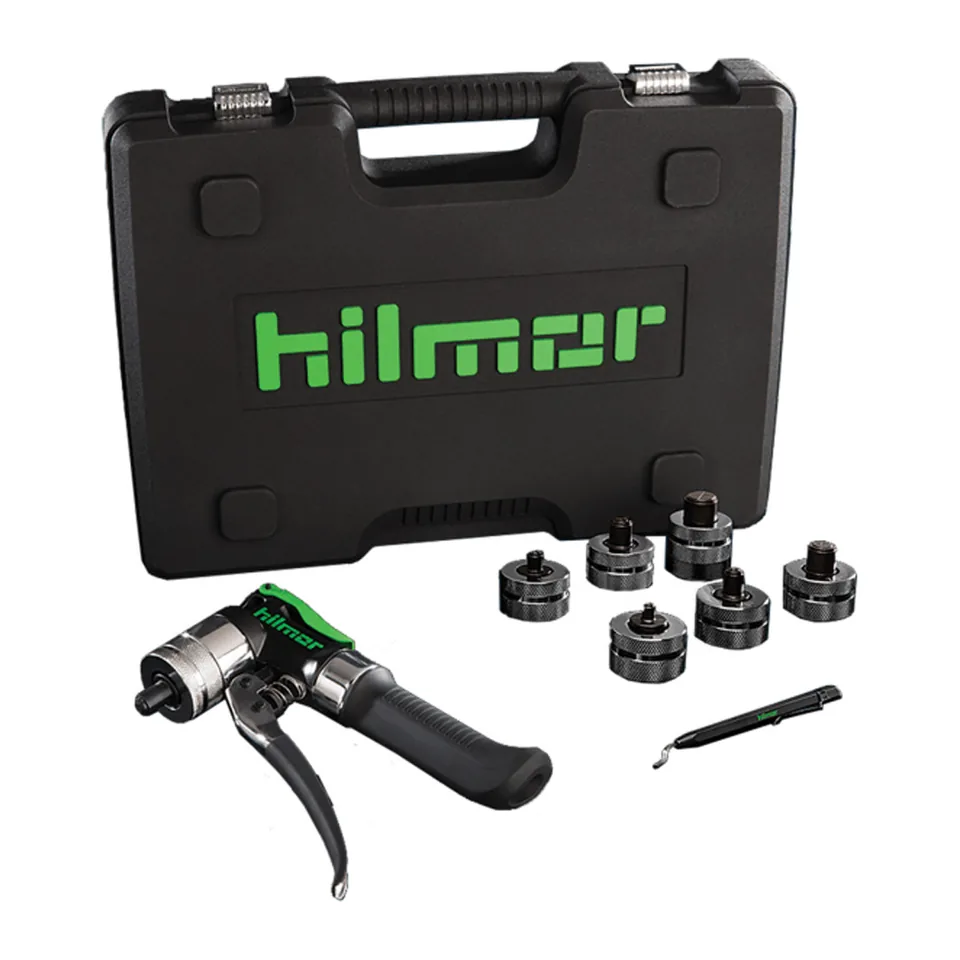 Bộ nong ống thuỷ lực Hilmor 1839015 Compact kèm 6 đầu nong 3/8" - 1-1/8"