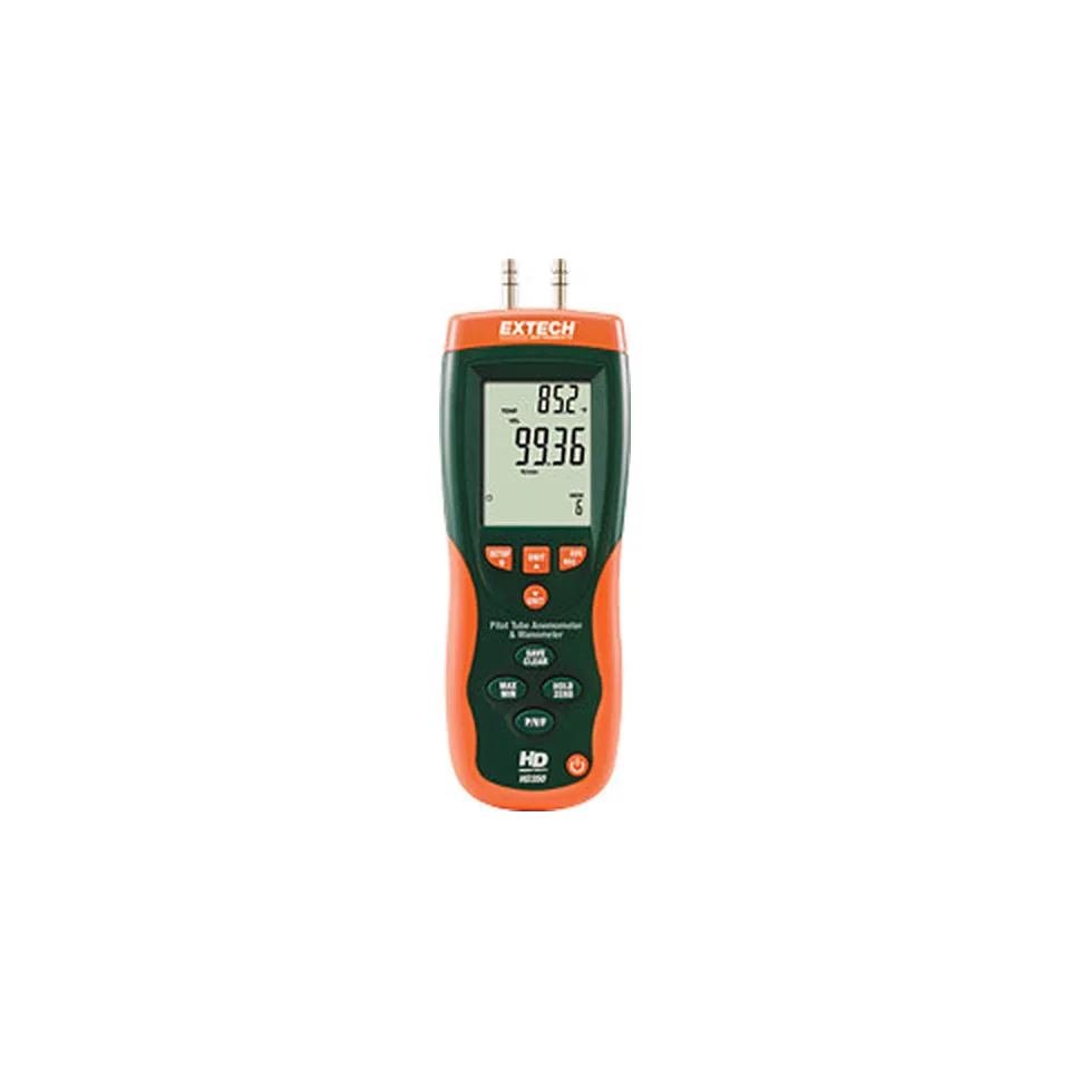 Bộ ống pitot và máy đo chênh áp Extech, đo vận tốc và lưu lượng gió