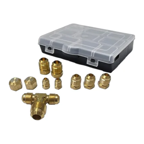 Bộ phụ kiện đồng thau Brass Pack: tê, nút bịt và nắp bịt kèm hộp nhựa