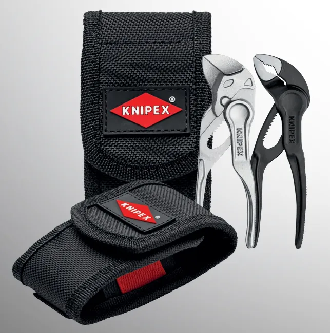 Bộ Kìm Knipex 00 20 72 V04 XS Gồm 87 00 100, 86 04 100 và Túi đeo hông