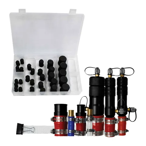 Bộ súc rửa đường ống gas Supco RLC100: 3 súng bắn mút, 4 đầu chuyển, 30 mút, lưới hứng