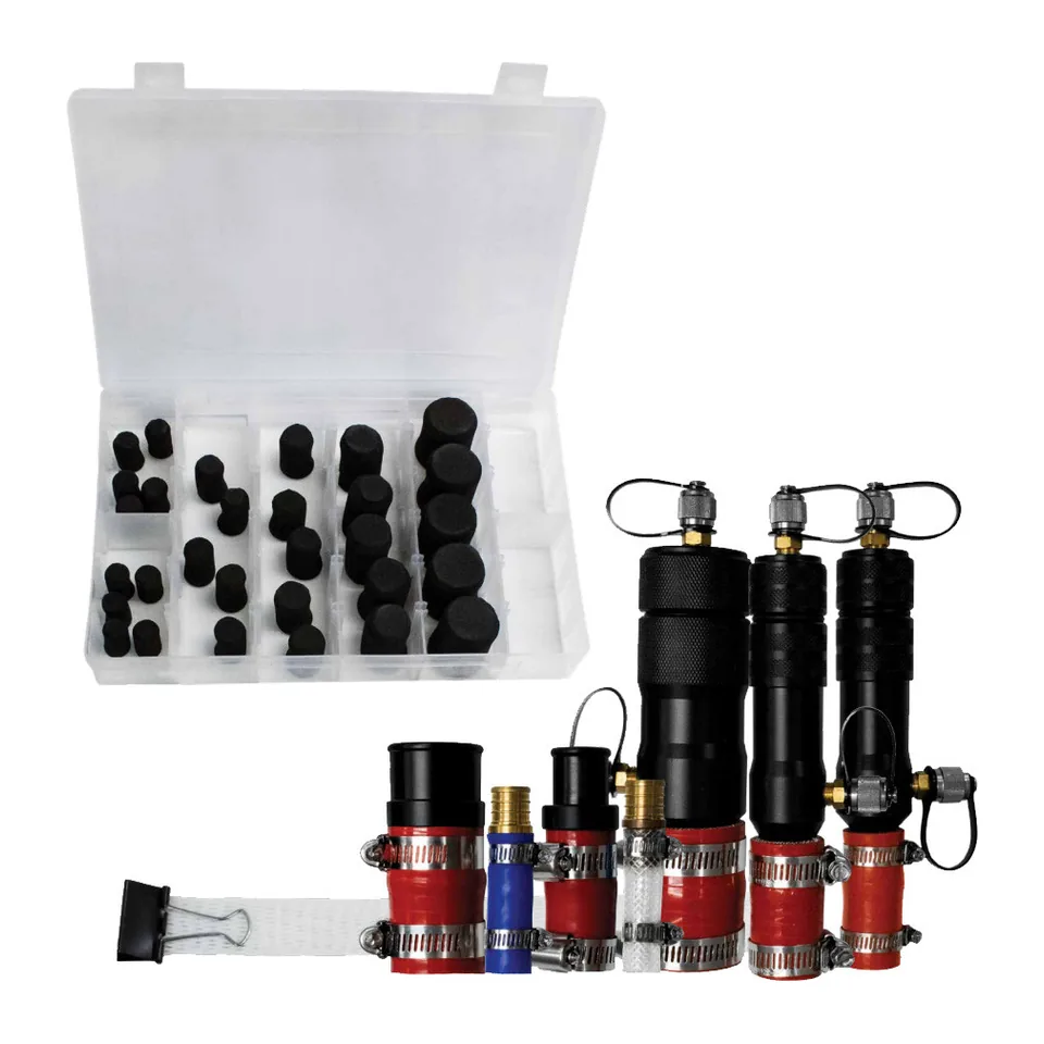 Bộ súc rửa đường ống gas Supco RLC100: 3 súng bắn mút, 4 đầu chuyển, 30 mút, lưới hứng
