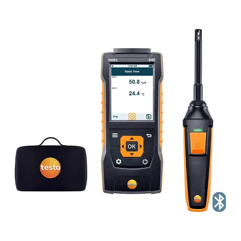Bộ testo 440 - máy đo nhiệt độ, độ ẩm (Bluetooth)