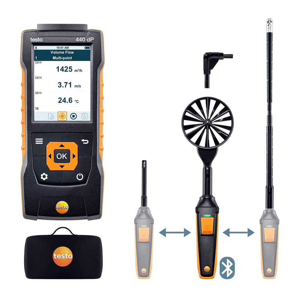 Bộ testo 440dP - đo lưu lượng không khí 2 (Bluetooth)