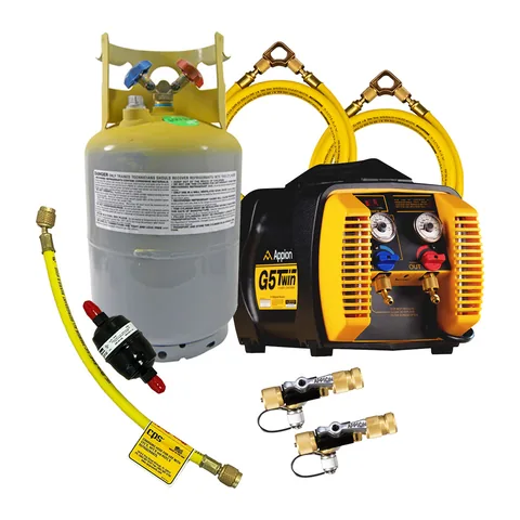 Bộ thu hồi gas nhanh Appion cấp cơ bản: máy thu hồi G5 Twin và phụ kiện