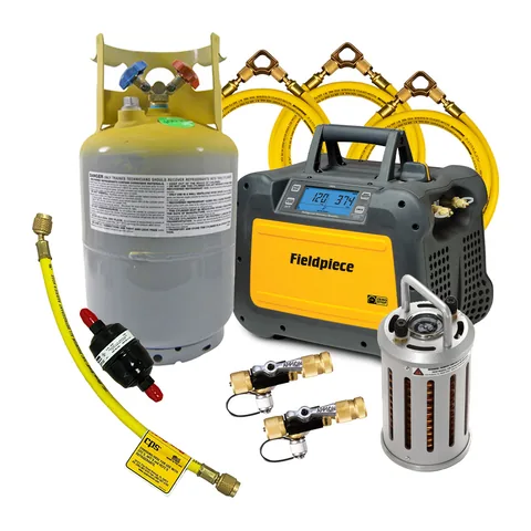 Bộ thu hồi gas nhanh Fieldpiece Rapid Recovery Kit cấp trung với MR45, bộ làm lạnh phụ MT69 và phụ kiện
