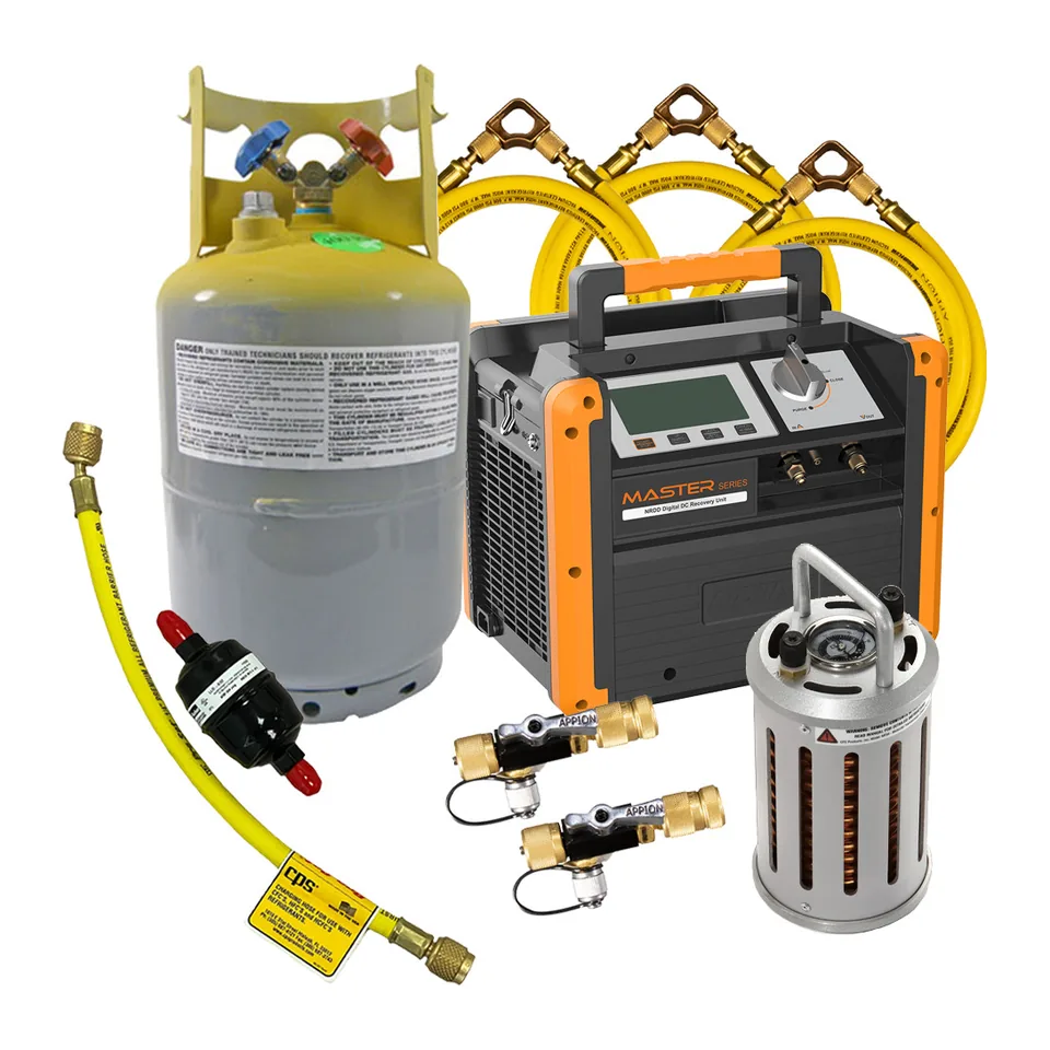 Bộ thu hồi gas nhanh NAVAC cấp trung gồm máy thu hồi NRDD, dàn quá lạnh MT69 và phụ kiện