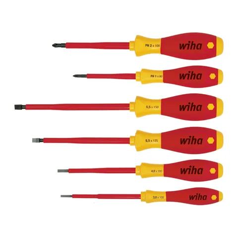 Bộ tô vít cách điện 1000V WIHA 6 chi tiết – 00833
