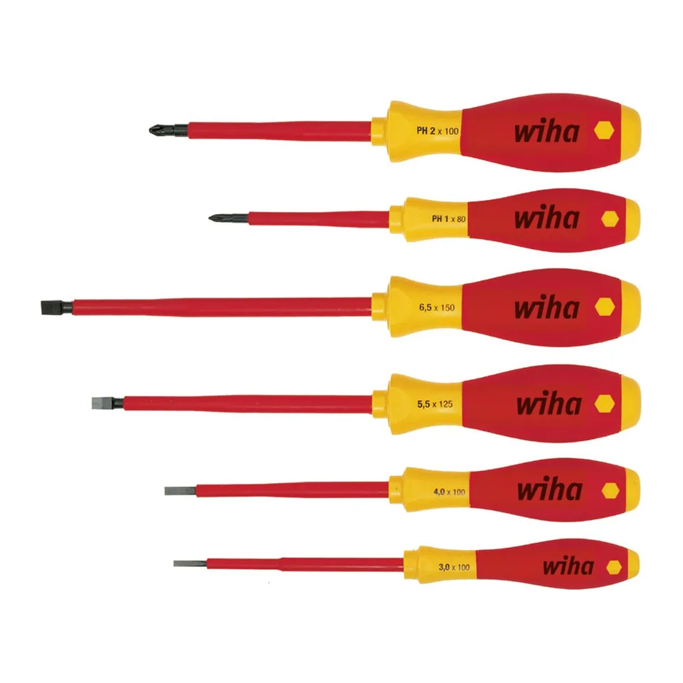 Bộ tô vít cách điện 1000V WIHA 6 chi tiết – 00833