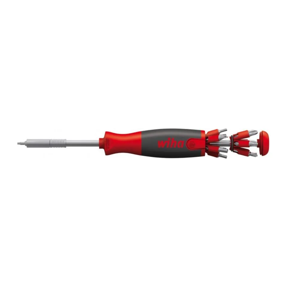 Tua vít Wiha 38600 LiftUp 25 kèm 12 đầu vít, giữ từ tính