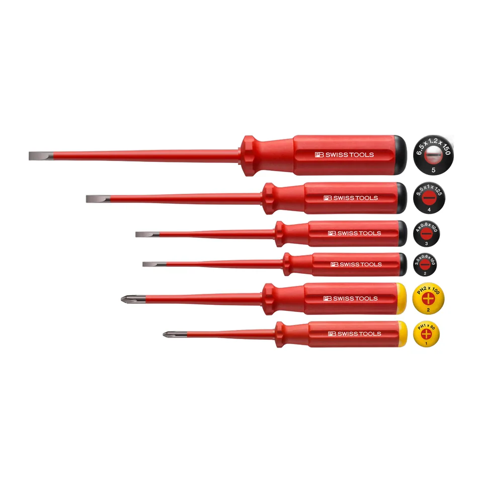 Bộ Tua Vít Cách Điện PB Swiss Tools 5542.SL Mũi Slim