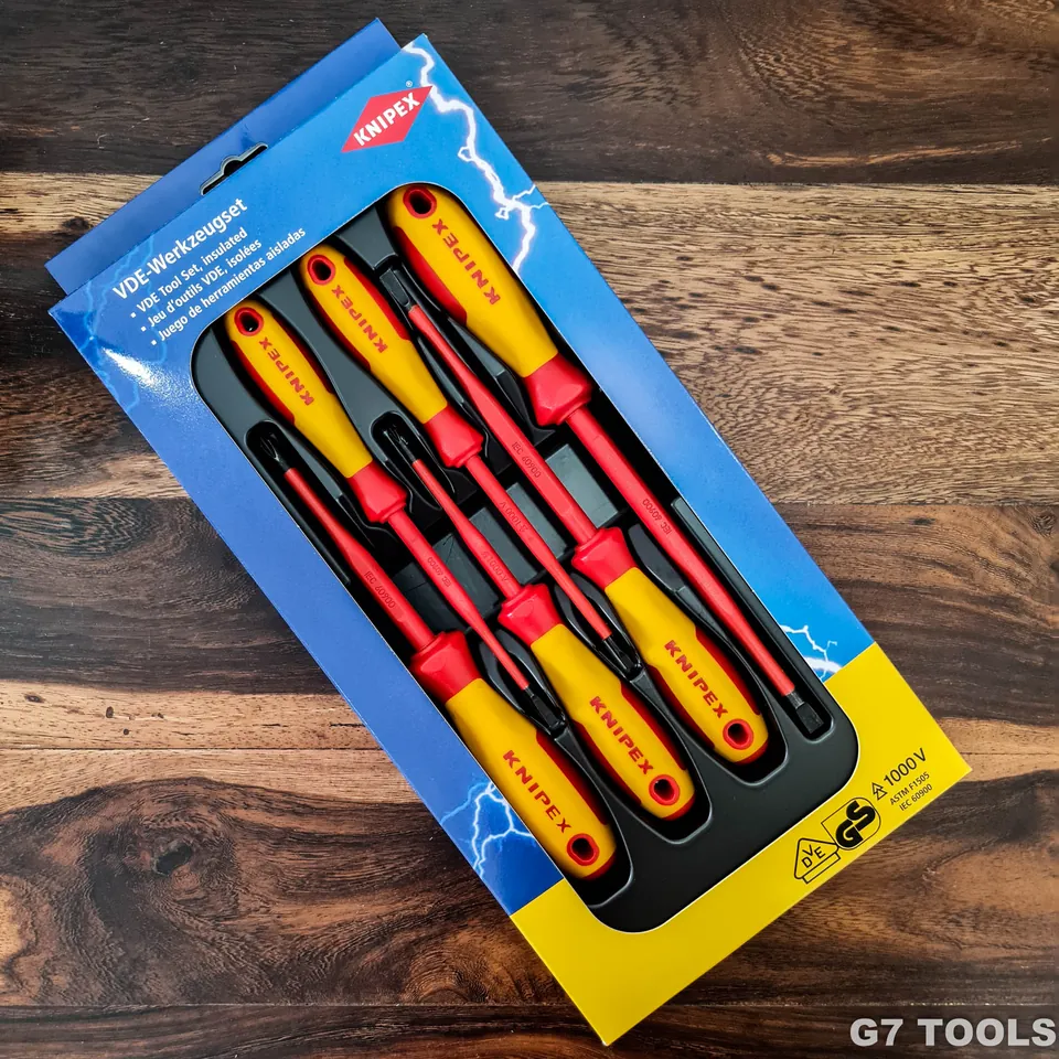 Bộ Tua Vít Knipex 00 20 12 V02 Mũi Slim 6 Chiếc Cách Điện 1000Volt