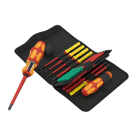 Bộ Tua Vít Wera Đảo Chiều Kraftform Kimpakt Ratchet VDE 17 Chi Tiết - Mã 006618