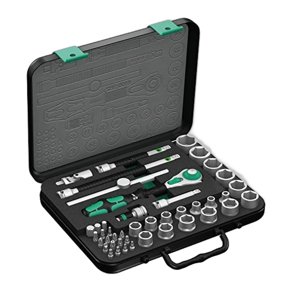 Bộ Wera 8100 SB 2 Zyklop Speed Ratchet Set, 3/8", 43 Chi Tiết Mã Sản Phẩm 003594