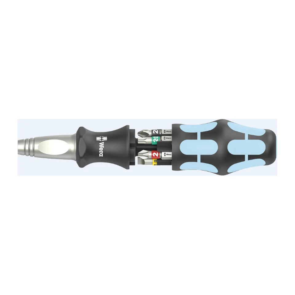 Bộ Wera Đồ Khui Nắp Chai Compact Tool Bao Gồm 6 Mũi Bits Stainless