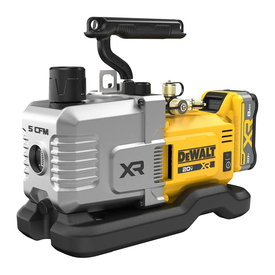 Bơm hút chân không chạy pin DeWalt DCE510 20V MAX XR 5 CFM, tương thích môi chất A2L