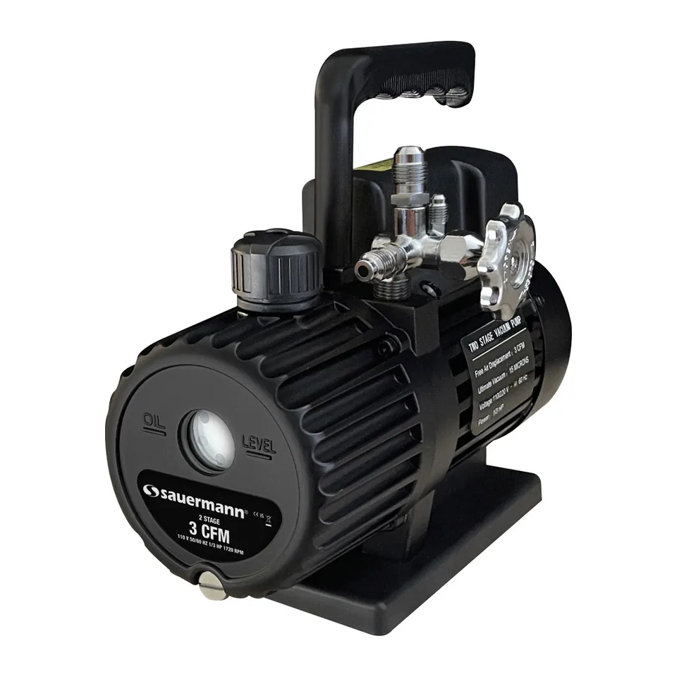 Bơm hút chân không Sauermann Si-RVP1 3 CFM 2 cấp 110V, tương thích A2L