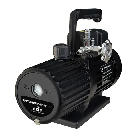 Bơm hút chân không Sauermann Si-RVP2 6 CFM 2 cấp 110V, tương thích A2L