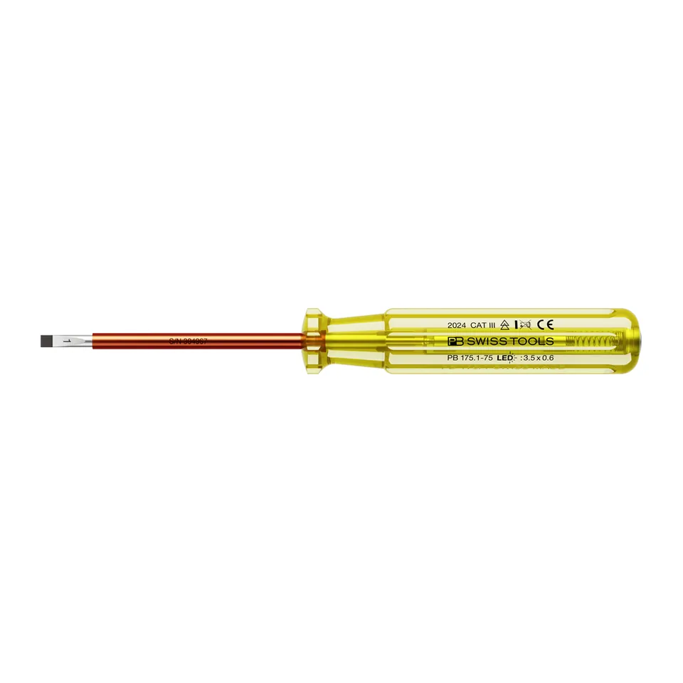 Bút Thử Điện PB Swiss Tools 175.1-75 Bóng LED Size Lớn Sản Xuất Thụy Sỹ