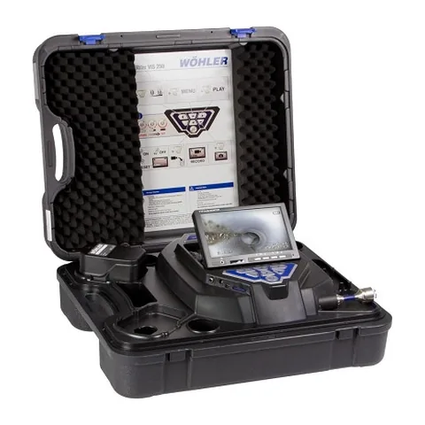Camera kiểm tra đường ống Wohler VIS 250 đầu camera 1 in, màn hình 7 in
