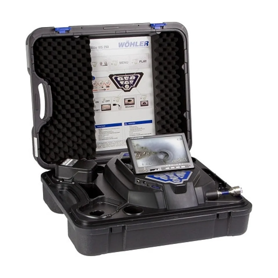 Camera kiểm tra đường ống Wohler VIS 250 đầu camera 1 in, màn hình 7 in