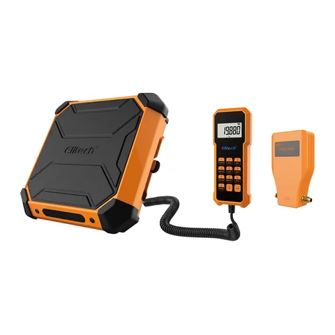 Cân gas điện tử Elitech SRC-400 bệ cân hợp kim nhôm chống trượt, kèm hộp đựng