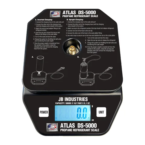Cân gas điện tử propane JB Industries ATLAS DS-5000 cho R600a và R290