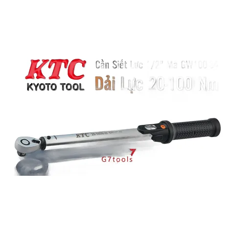 Cần Siết Lực KTC Cốt Siết 1/2" Mã Sản Phẩm GW100-04 Dải Lực 20-100Nm – Giải Pháp Chính Xác Từ Nhật Bản