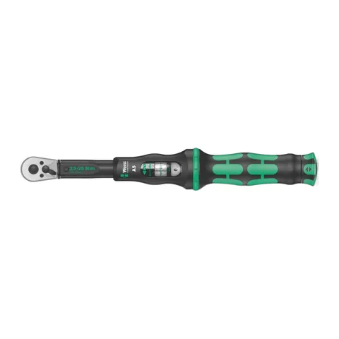 Cần Siết Lực Wera Click Torque A5 Đầu 1/4" Dải Lực 2.5-25Nm Mã Sản Phẩm 075604