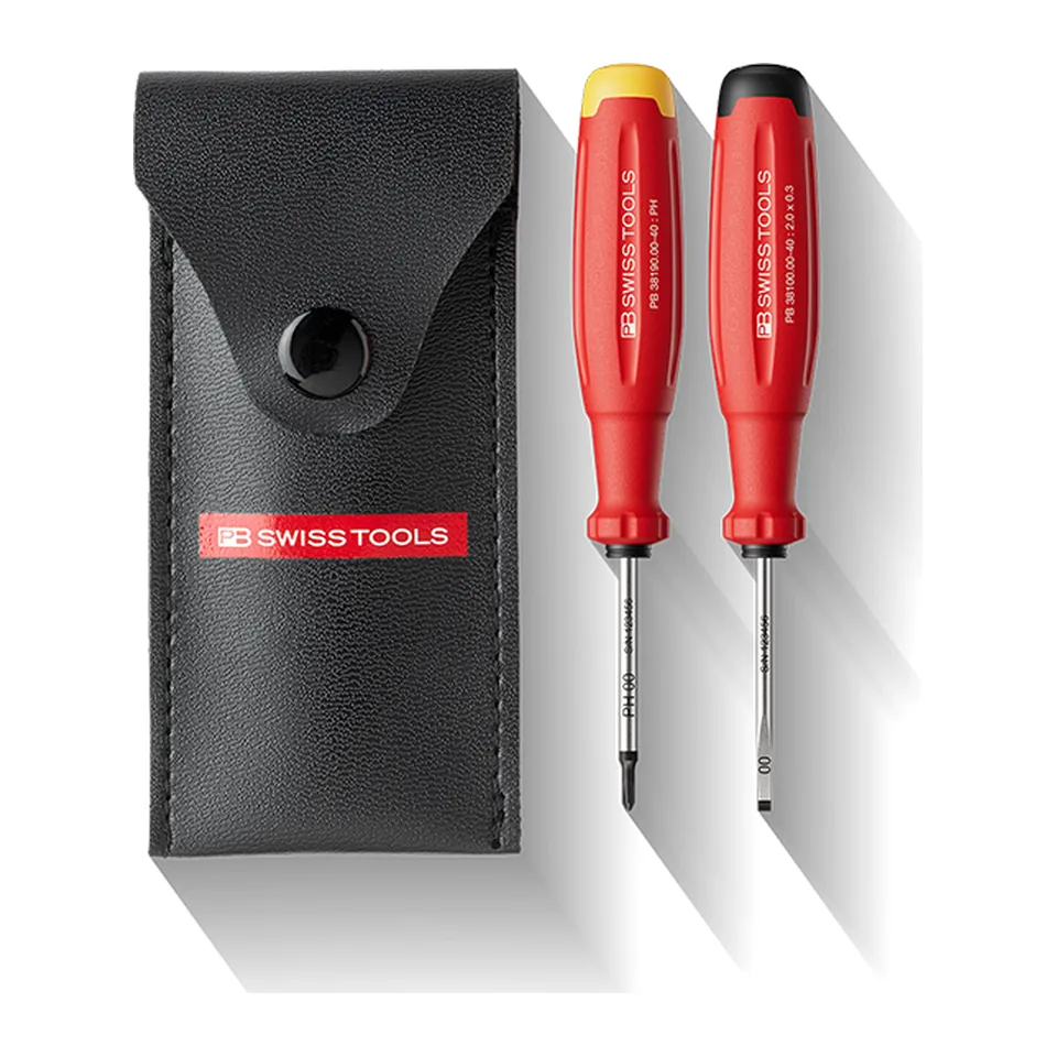 Cặp Tua Vít Nhỏ PB Swiss Tools Evo 38535 Túi Da