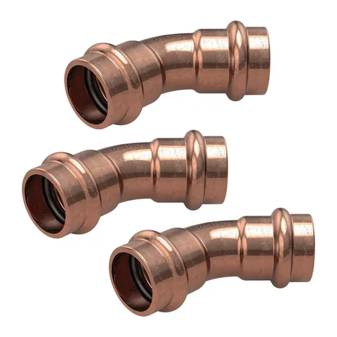 Co 45° ép ống đồng Conex Bänninger MaxiPro 7/8", gói 3 cái