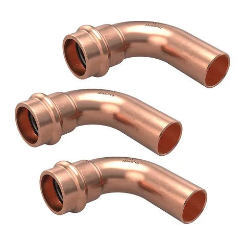 Co 90° đầu đực ép ống đồng Conex Bänninger MaxiPro 3/4", gói 3 cái
