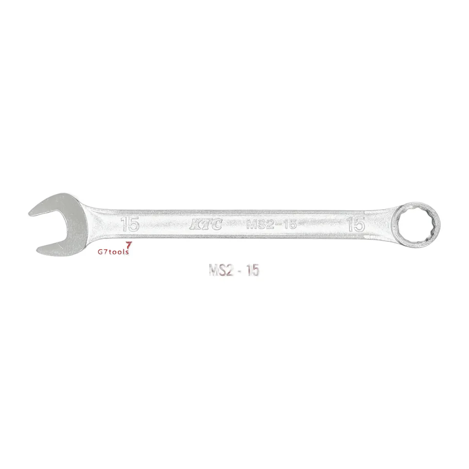 Cờ Lê Đầu Tròng KTC MS2-15 Size 15mm_Tròng Nghiêng Góc 15° - Sản Xuất Tại Nhật Bản