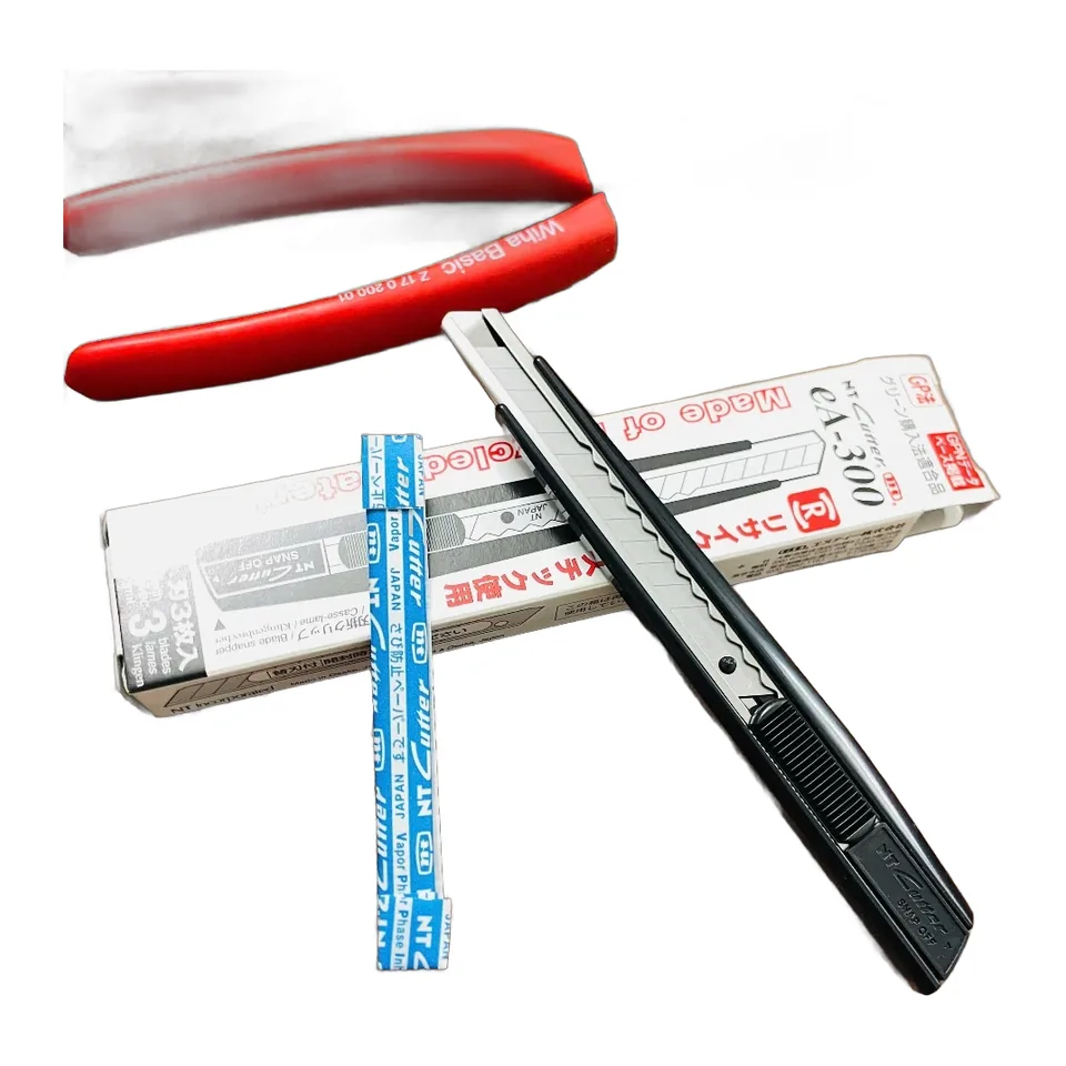 Combo003 Kìm Wiha và Dao rọc giấy NT Cutter (Cắt đinh 26757, cắt đinh 26759, rọc giấy ea-300)