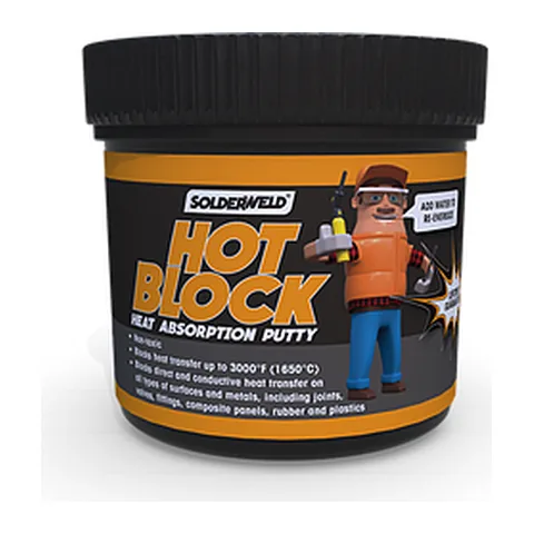 Đất sét chặn nhiệt SolderWeld SW-HB1 Hot Block 1 lb dùng khi hàn, bảo vệ van và phụ kiện