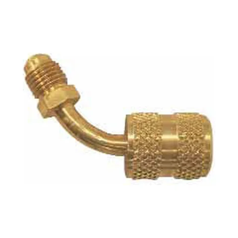 Đầu chuyển dây nạp gas chống xì ngược NRP NAB45 1/4" góc 45°, 1/4" FFL x 1/4" MFL