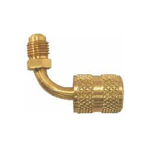 Đầu chuyển dây nạp gas chống xì ngược NRP NAB90 1/4" góc 90°, 1/4" FFL x 1/4" MFL