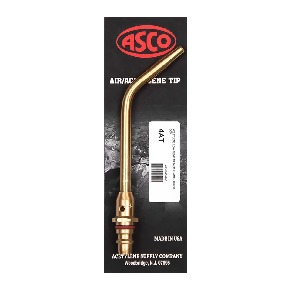 Đầu đèn khò acetylene nhiệt độ thấp ASCO 4A-T Quick Connect, ngọn lửa vừa