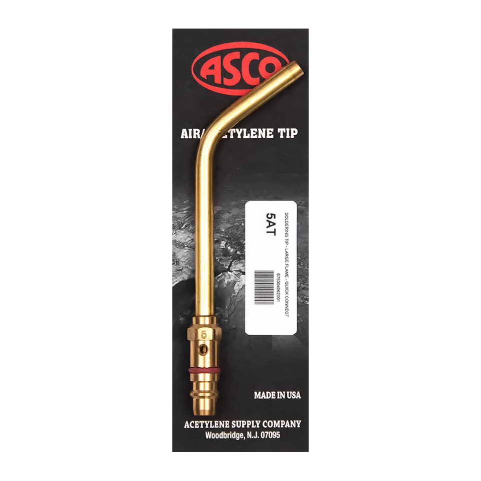 Đầu đèn khò acetylene nhiệt độ thấp ASCO 5A-T Quick Connect, ngọn lửa nặng