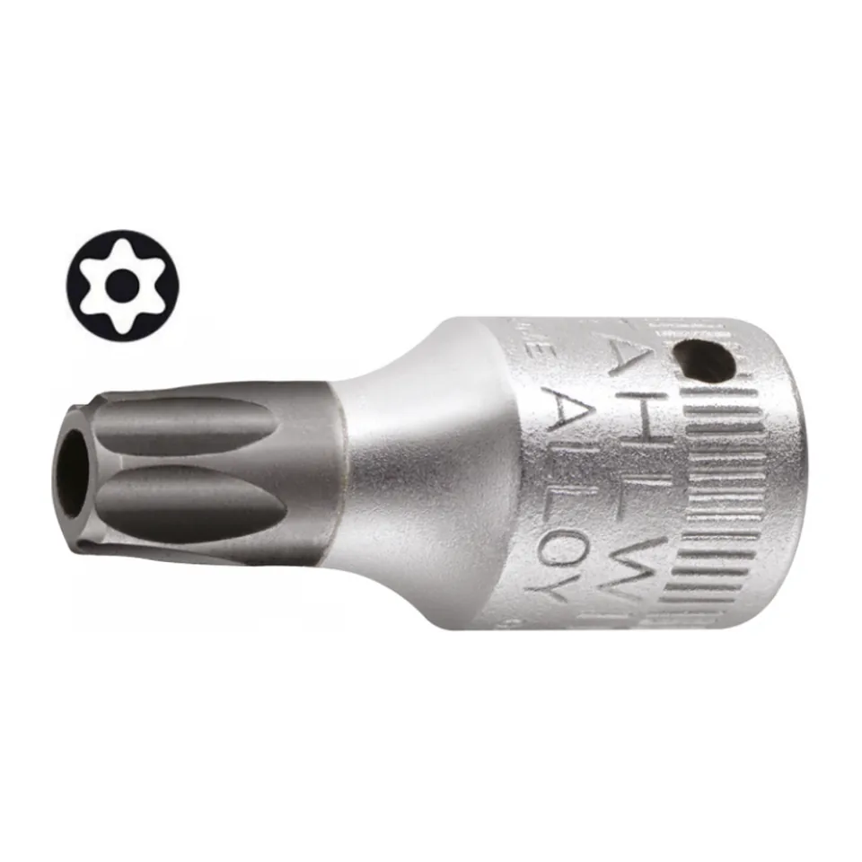 Đầu Khẩu Hoa Thị Torx Có Lỗ 1/4"- T27